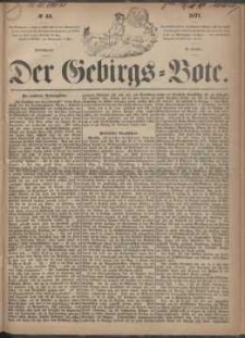 Der Gebirgsbote, 1871, nr 44