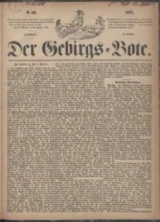 Der Gebirgsbote, 1871, nr 50