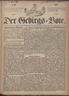 Der Gebirgsbote, 1871, nr 52
