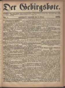 Der Gebirgsbote, 1873, nr 7