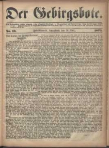 Der Gebirgsbote, 1873, nr 13