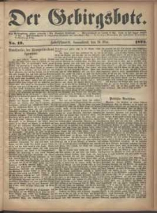 Der Gebirgsbote, 1873, nr 19