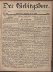 Der Gebirgsbote, 1873, nr 35