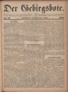 Der Gebirgsbote, 1873, nr 40