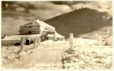 Schneekoppe mit Schlesierhaus [Dokument ikonograficzny]