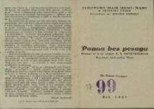 Panna bez posagu - program [Dokument życia społecznego]