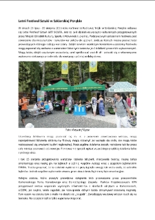 Letni Festiwal Sztuki w Szklarskiej Porębie [Dokument elektroniczny]