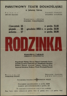 Rodzinka - afisz [Dokument życia społecznego]