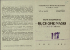 Ruchome piaski - program [Dokument życia społecznego]