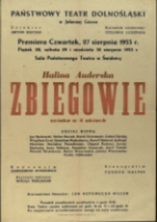 Zbiegowie - afisz premierowy [Dokument życia społecznego]