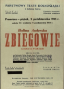 Zbiegowie - afisz premierowy [Dokument życia społecznego]