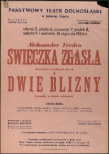 Świeczka zgasła. Dwie blizny - afisz [Dokument życia społecznego]