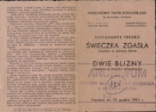 Świeczka zgasła. Dwie blizny - program [Dokument życia społecznego]