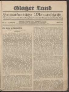 Glatzer Land, 1927, nr 2