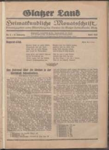 Glatzer Land, 1928, nr 2