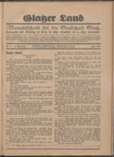 Glatzer Land, 1928, nr 3