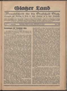 Glatzer Land, 1928, nr 4