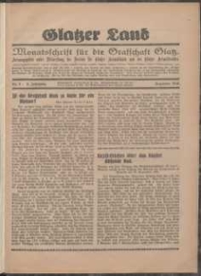 Glatzer Land, 1928, nr 9