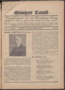 Glatzer Land, 1929, nr 5