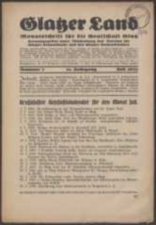 Glatzer Land, 1931, nr 7