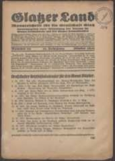 Glatzer Land, 1931, nr 10