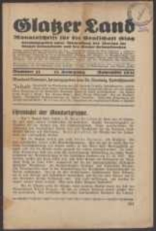 Glatzer Land, 1931, nr 11