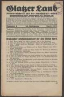 Glatzer Land, 1932, nr 4