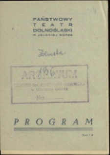 Zemsta - program [Dokument życia społecznego]