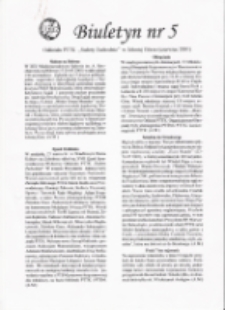 Biuletyn Oddziału PTTK "Sudety Zachodnie" w Jeleniej G&oacute;rze, 2001, nr 5 [Dokument elektroniczny]
