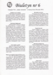 Biuletyn Oddziału PTTK "Sudety Zachodnie" w Jeleniej G&oacute;rze, 2001, nr 6 [Dokument elektroniczny]