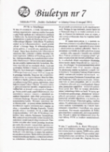 Biuletyn Oddziału PTTK "Sudety Zachodnie" w Jeleniej G&oacute;rze, 2001, nr 7 [Dokument elektroniczny]