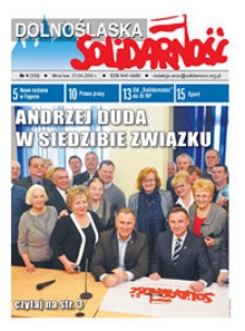 Dolnośląska Solidarność, 2015, nr 4 (356)