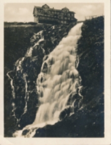 Riesengebirge. Elbfall mit Baude, 1284 M Ü. M. [Dokument ikonograficzny]