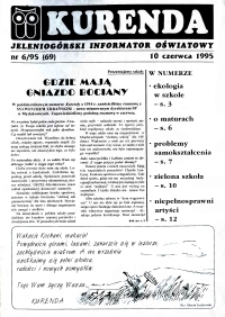 Kurenda : jeleniogórski informator oświatowy, 1995, nr 6 (69)