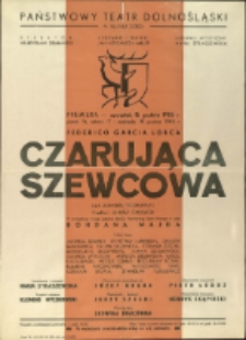 Czarująca szewcowa - afisz premierowy [Dokument życia społecznego]