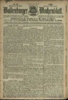 Waldenburger Wochenblatt, Jg. 47, 1901, nr 31