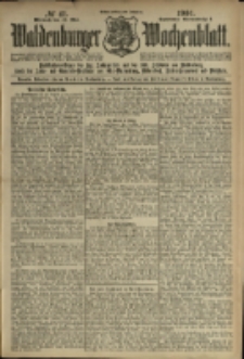 Waldenburger Wochenblatt, Jg. 47, 1901, nr 41