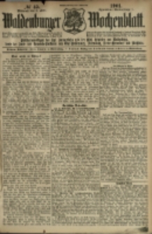 Waldenburger Wochenblatt, Jg. 47, 1901, nr 45
