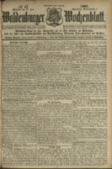 Waldenburger Wochenblatt, Jg. 47, 1901, nr 47