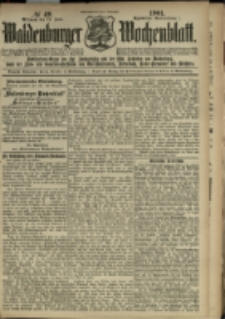 Waldenburger Wochenblatt, Jg. 47, 1901, nr 49