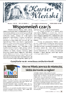 Kurier Wleński : nieregularnik lokalny, 2015, nr 3 (12) [Dokument elektroniczny]