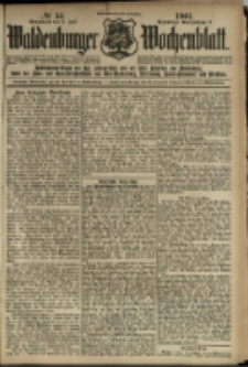 Waldenburger Wochenblatt, Jg. 47, 1901, nr 54
