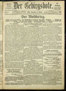 Der Gebirgsbote, 1916, nr 3 [11.01]