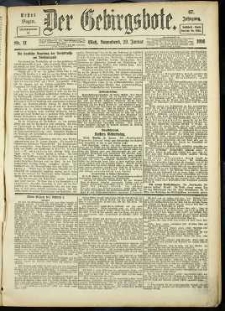 Der Gebirgsbote, 1916, nr 11 [29.01]