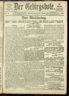 Der Gebirgsbote, 1916, nr 15 [10.02]