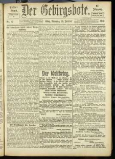 Der Gebirgsbote, 1916, nr 17 [15.02]