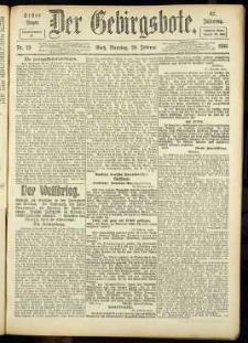 Der Gebirgsbote, 1916, nr 23 [29.02]
