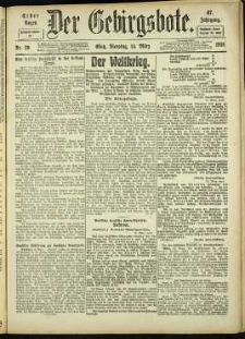 Der Gebirgsbote, 1916, nr 29 [14.03]