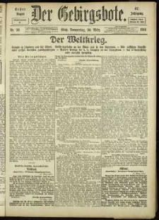 Der Gebirgsbote, 1916, nr 36 [30.03]