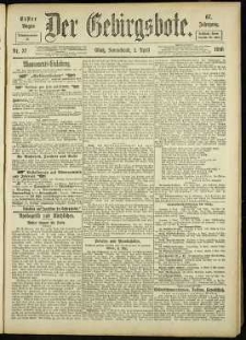 Der Gebirgsbote, 1916, nr 37 [1.04]